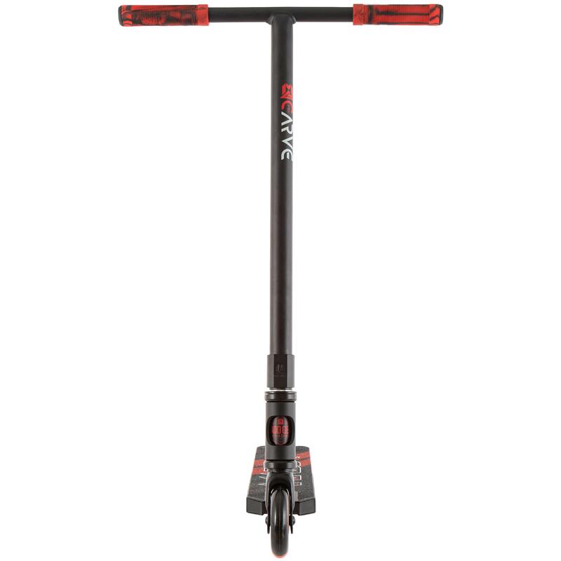 Trottinette TRougetinette freestyle  Carve Pro X  Noir-Rouge