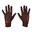 Merino wollen hardloop handschoenen Fyke Zwart /Rood