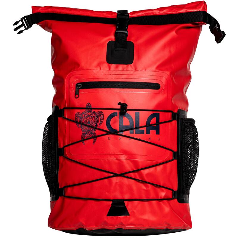 CALA Zaino 30L Rosso, materiale DryBag Waterproof