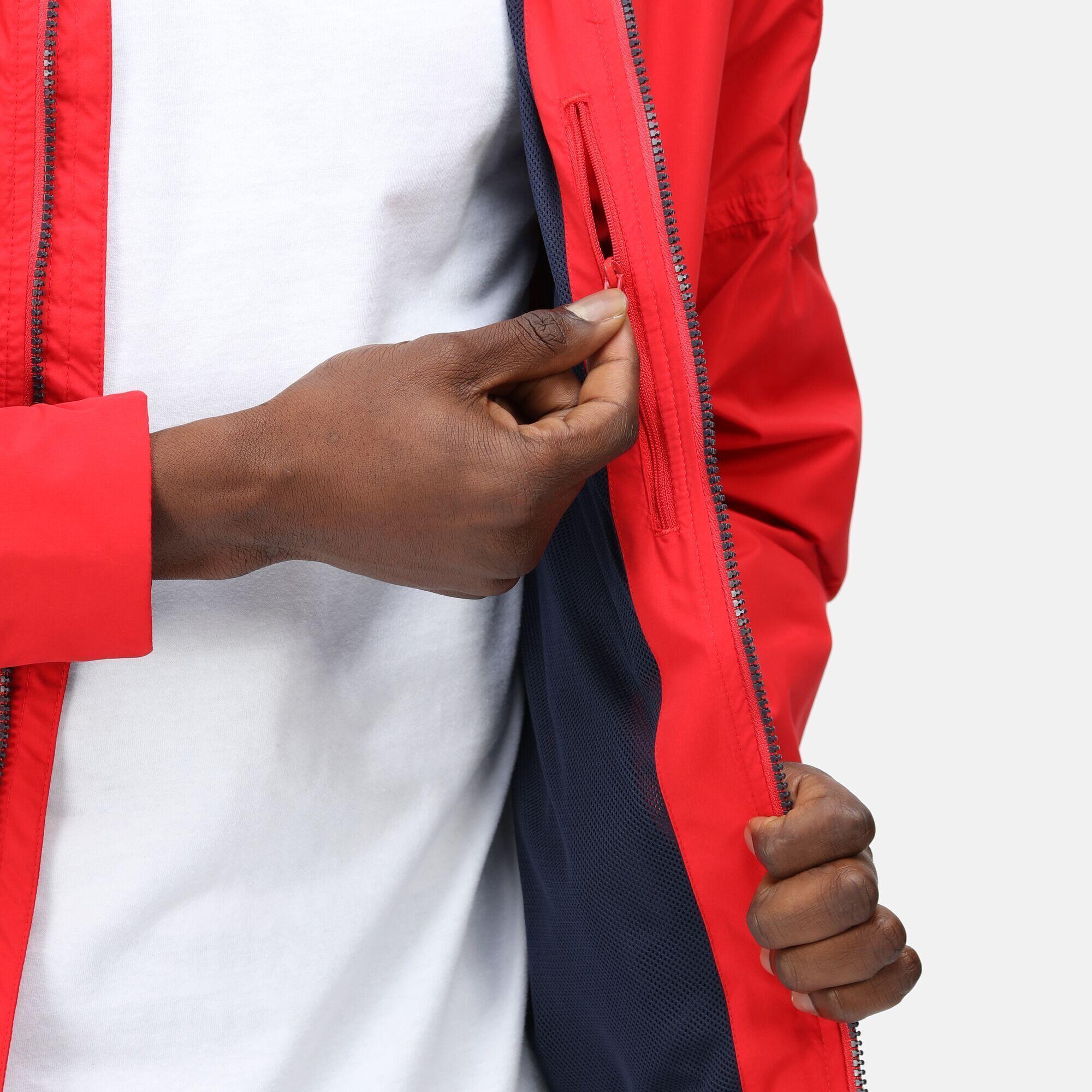 Mens Finn Waterproof Jacket (True Red) 3/5