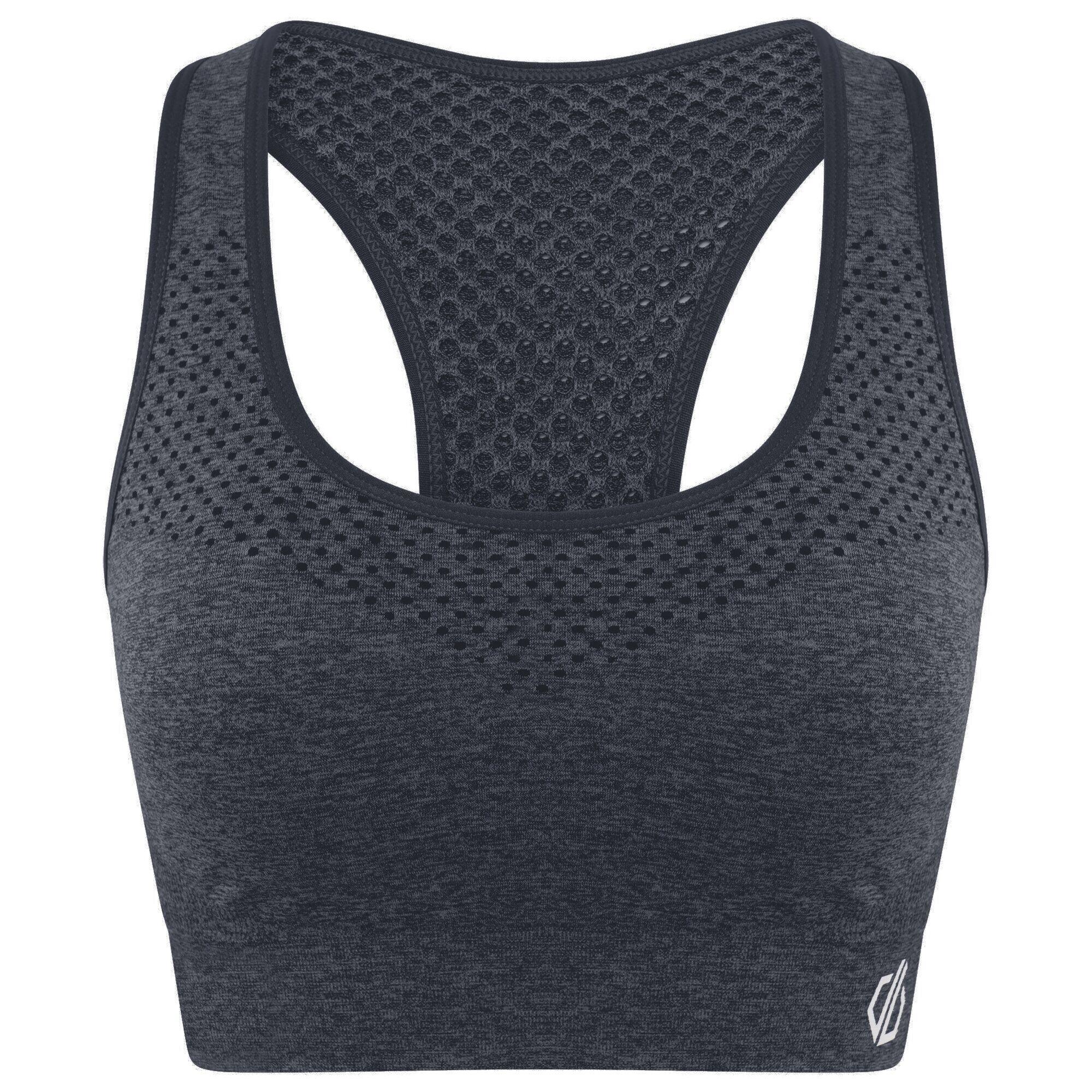 Womens/Ladies Dont Sweat It Sports Bra (Ebony) 1/5