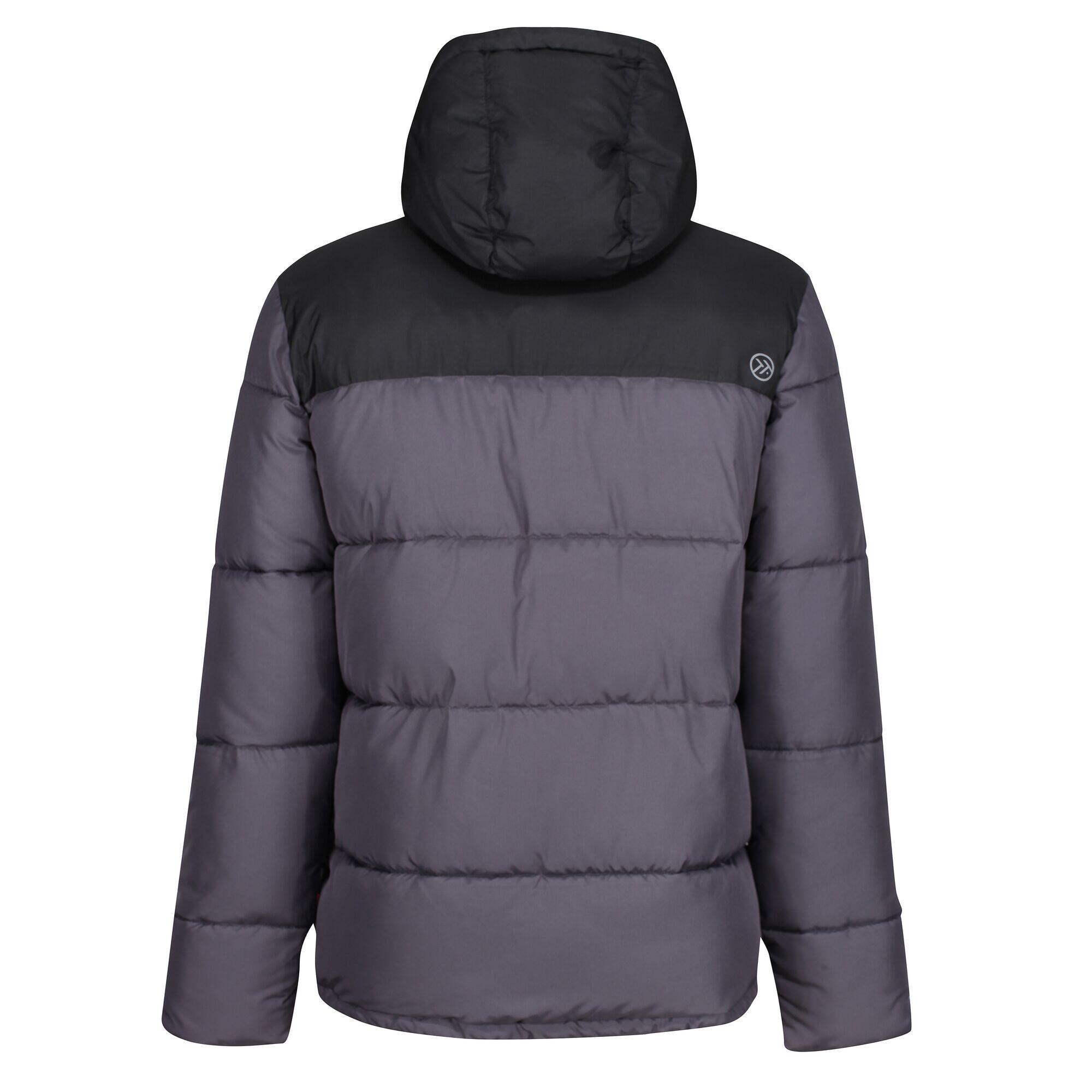 Mens Regime Insulated Padded Jacket (Iron/Black) 2/5