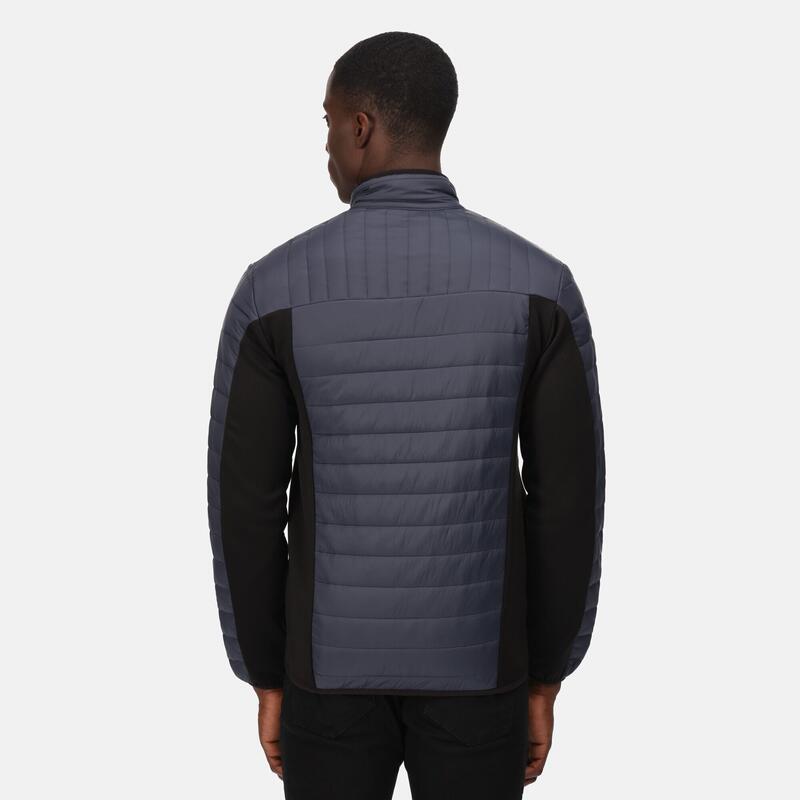 Veste matelassée TOURER HYBRID Homme (Gris phoque / Noir)