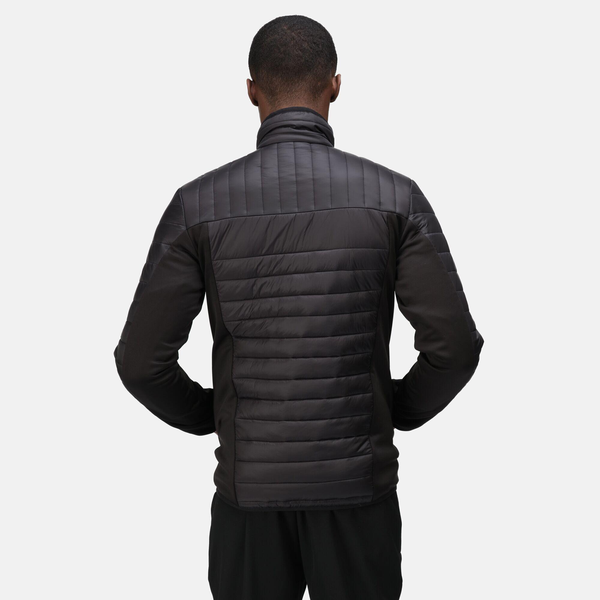 Men's TOURER HYBRID quilted jacket (Black)