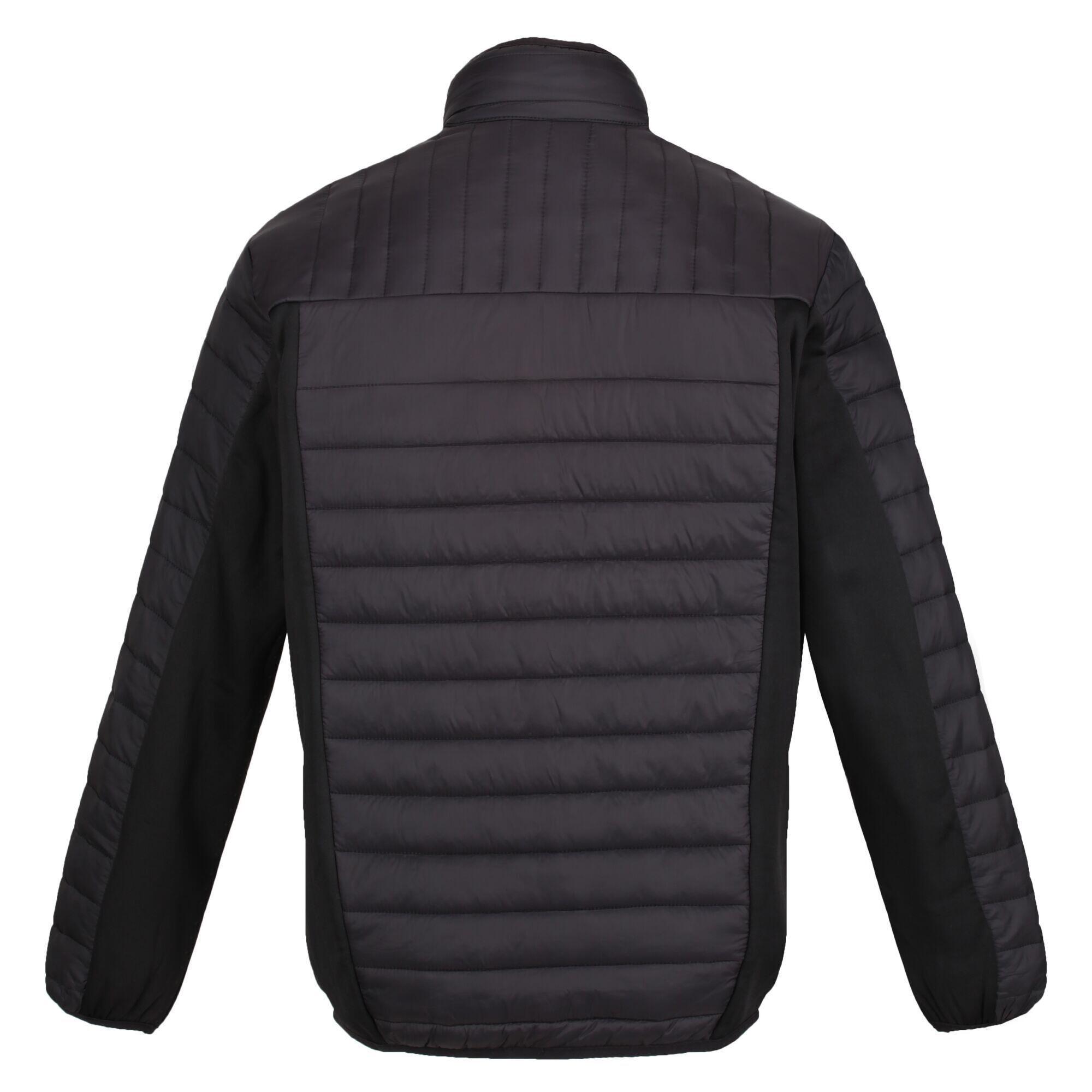 Men's TOURER HYBRID quilted jacket (Black)