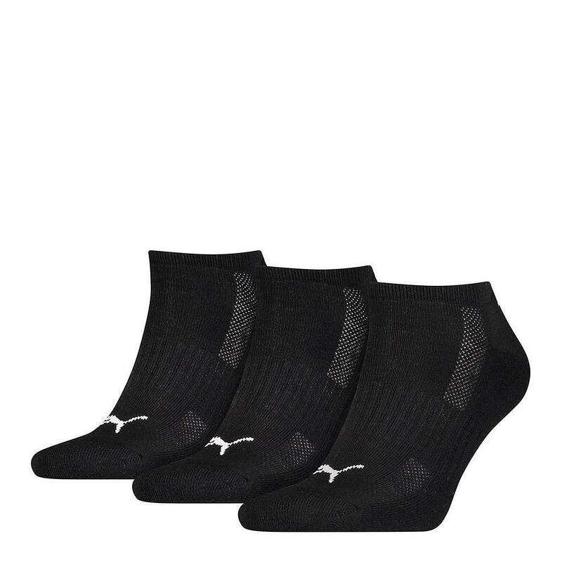 Gepolsterte Trainersocken für Erwachsene (3erPack) Unisex Schwarz/Weiß