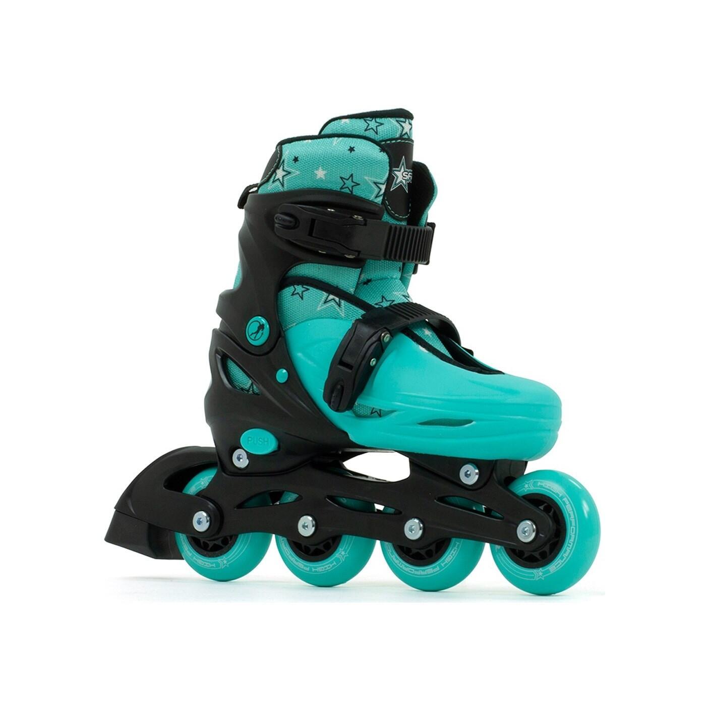 Plasma Black/Green Kids Recreational Inline Skates 1/3