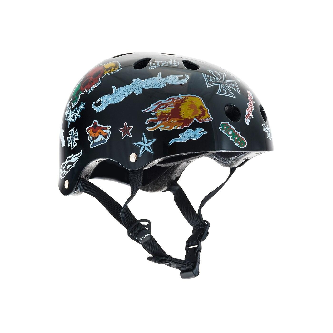 Essentials Black Sticker Helmet 1/3