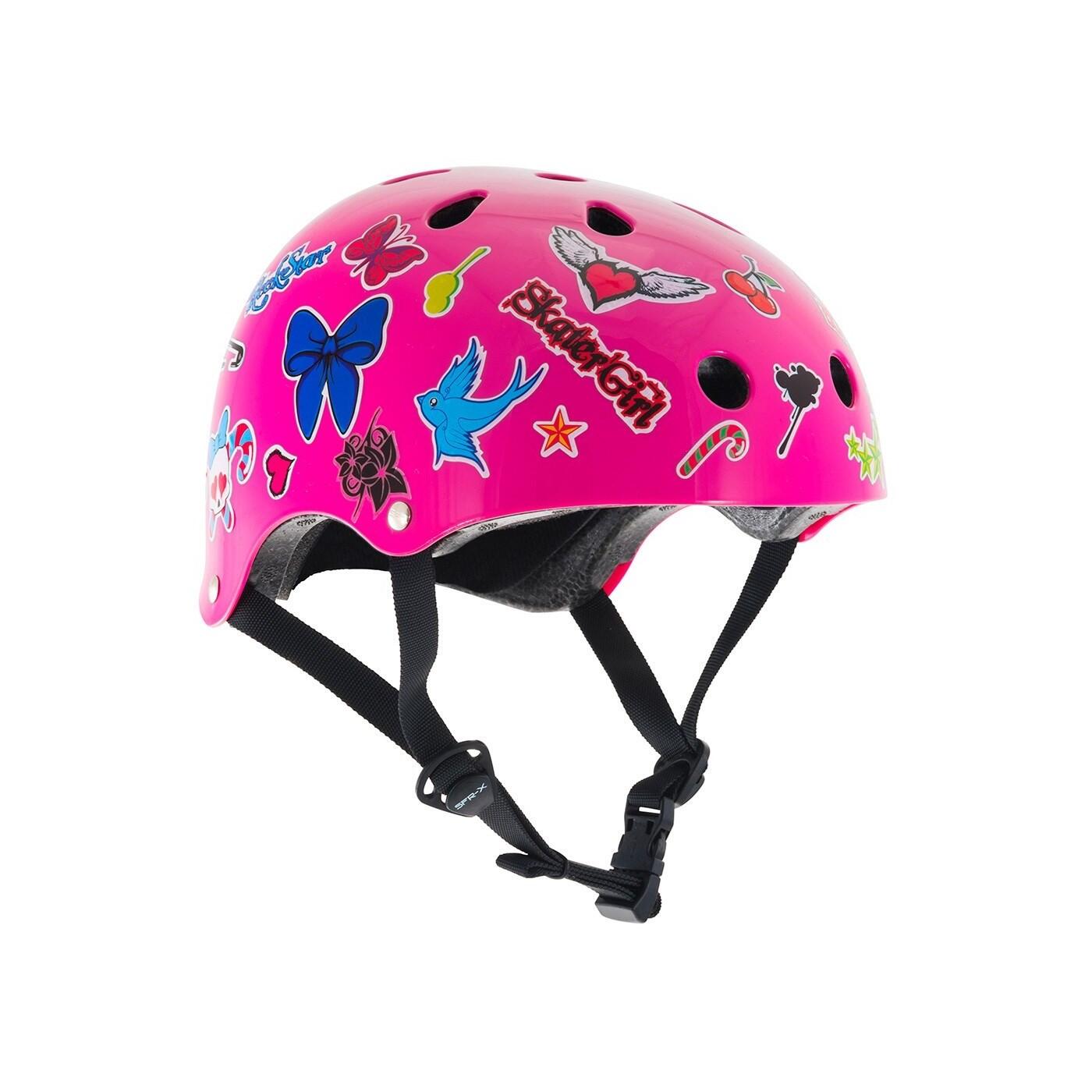 Essentials Pink Sticker Helmet 1/3