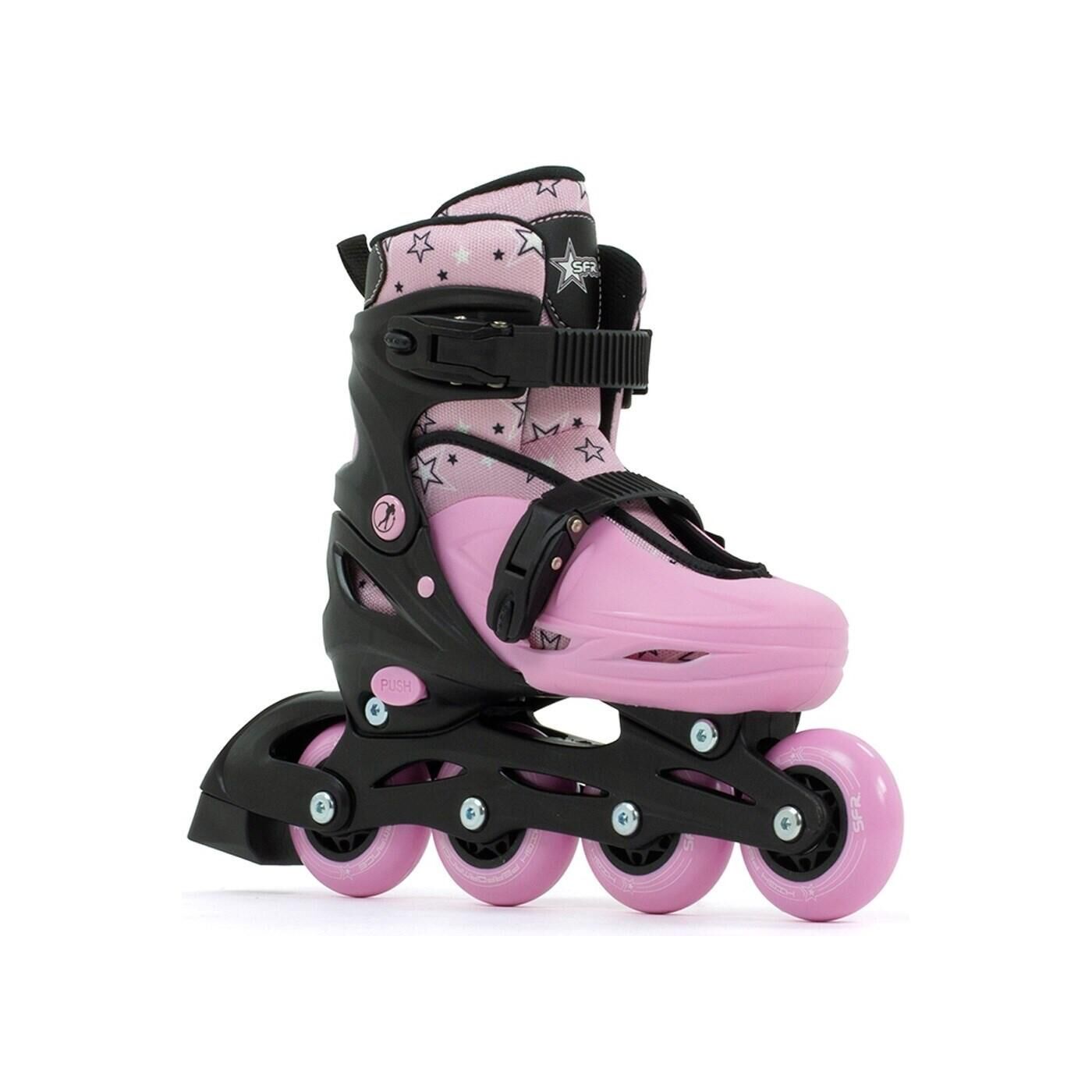 SFR Plasma Black/Pink Kids Recreational Inline Skates