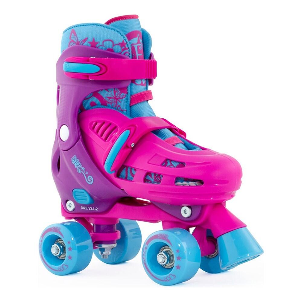 SFR Hurricane Pink/Purple Quad Roller Skates