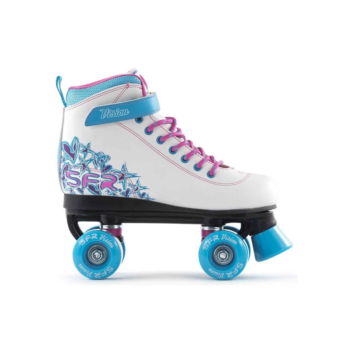 Photos - Roller Skates Vision Ii White/blue Kids Quad 