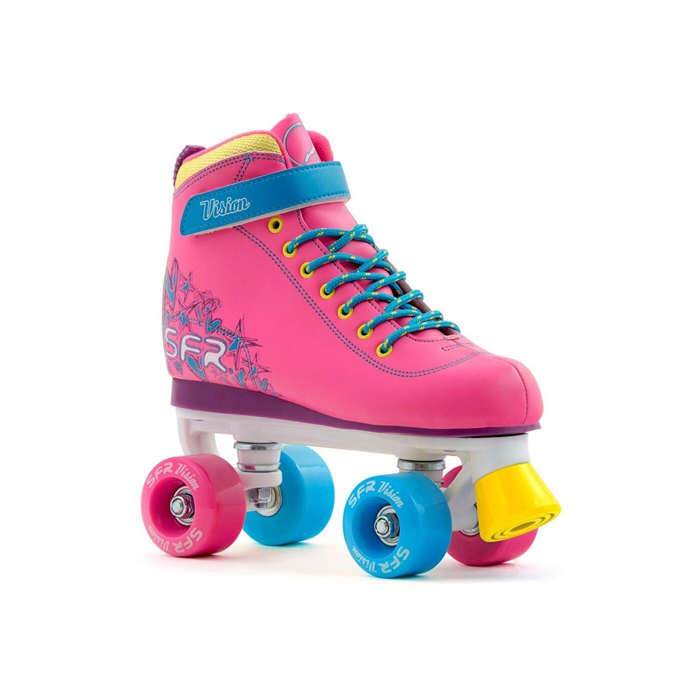 SFR Vision II Tropical Pink Kids Quad Roller Skates