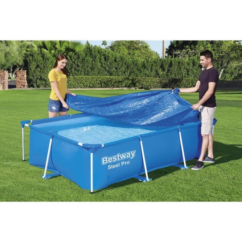 Teli copripiscina nuoto Afdekzeil Frame, Blu