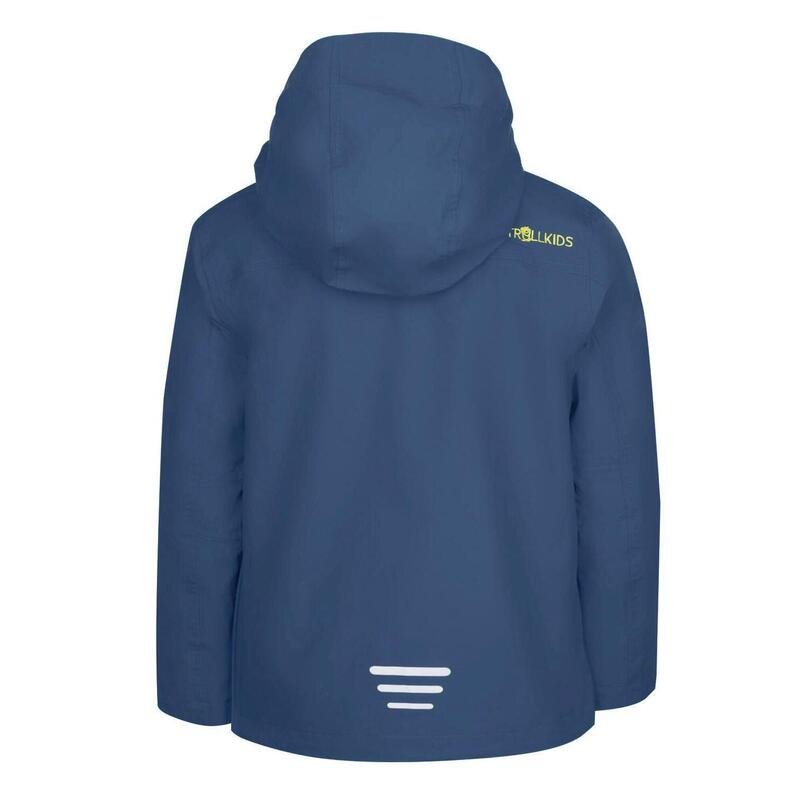 Kinder Anorak Bergen Marineblau/Dunkelgelb