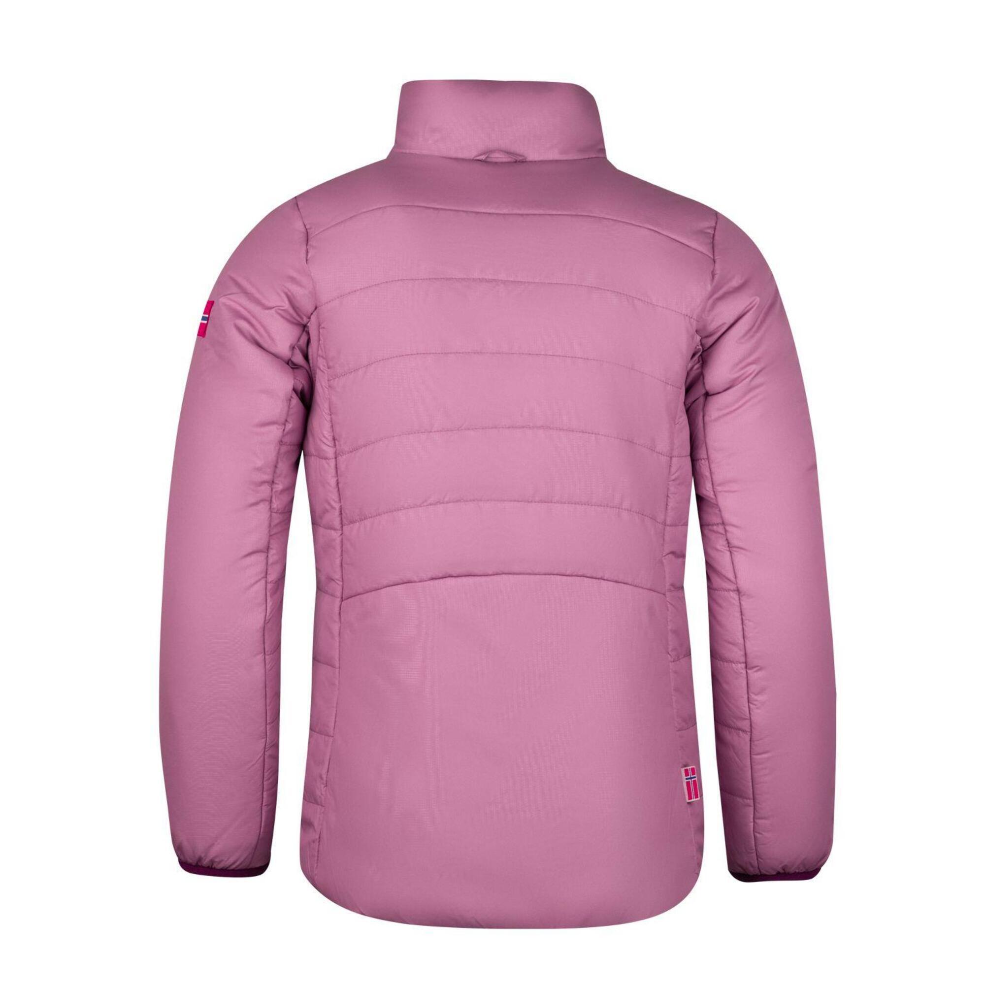 Skavangen blackberry/orchid girl's winter jacket