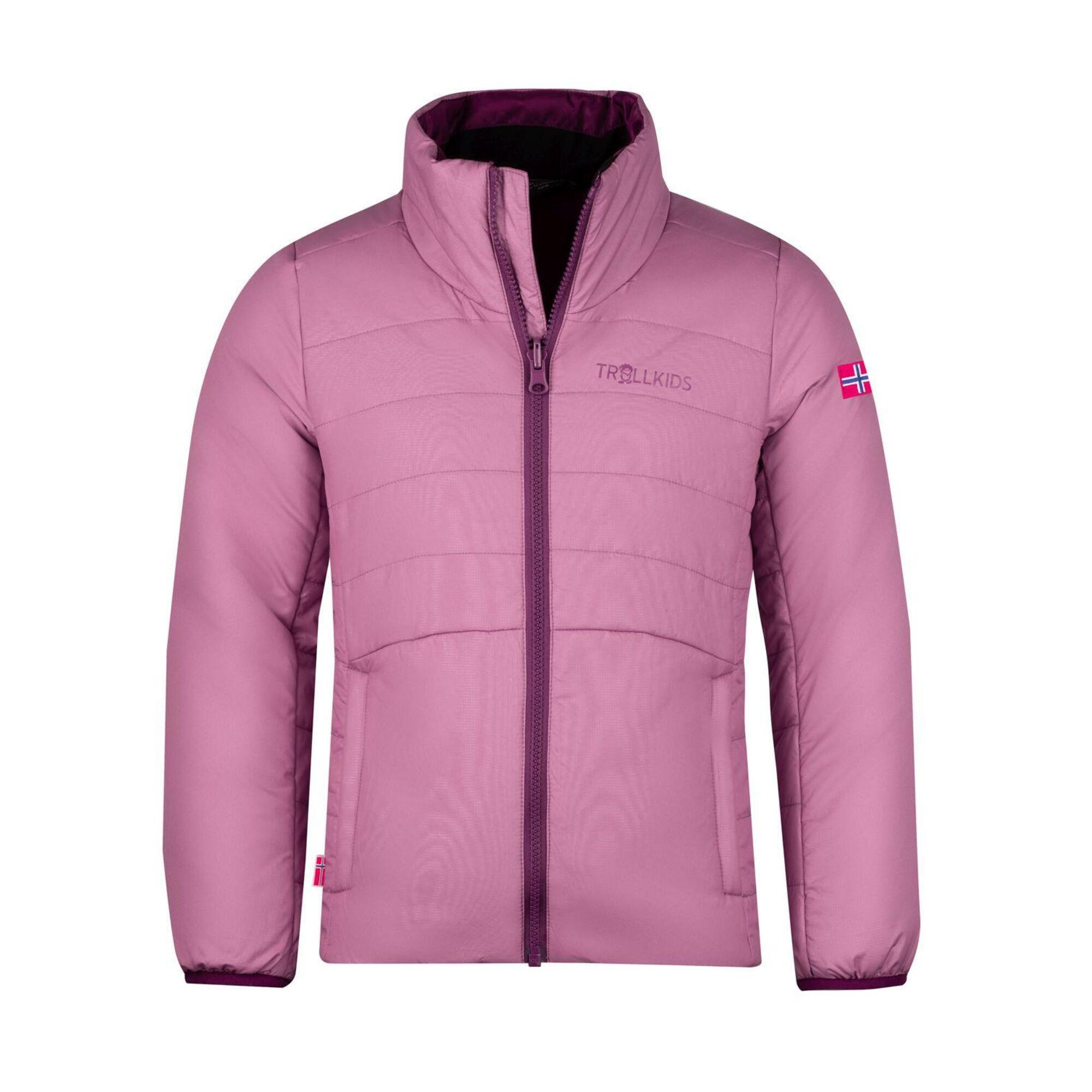 Skavangen blackberry/orchid girl's winter jacket