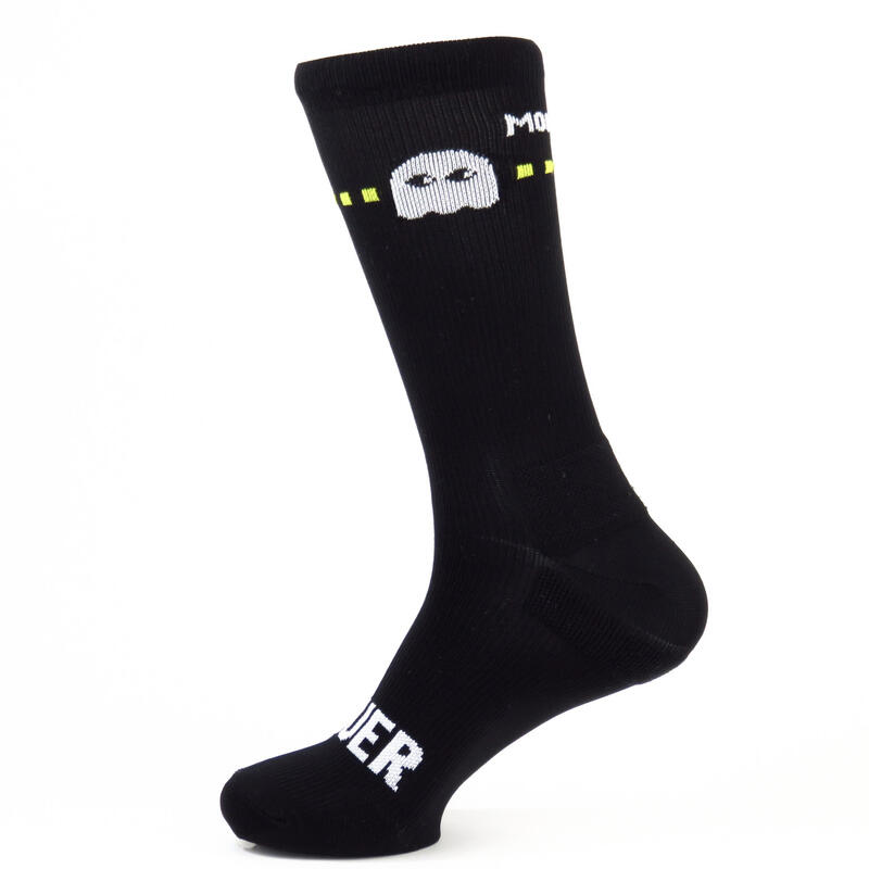 Calcetines de ciclismo con refuerzo unisex Mooquer Ghosty Black Stan negros