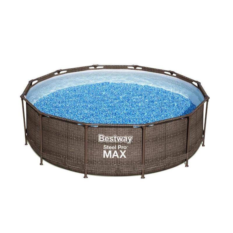 Bestway Steel Pro Max zwembad set rond rotan Ø 366 x 100 cm