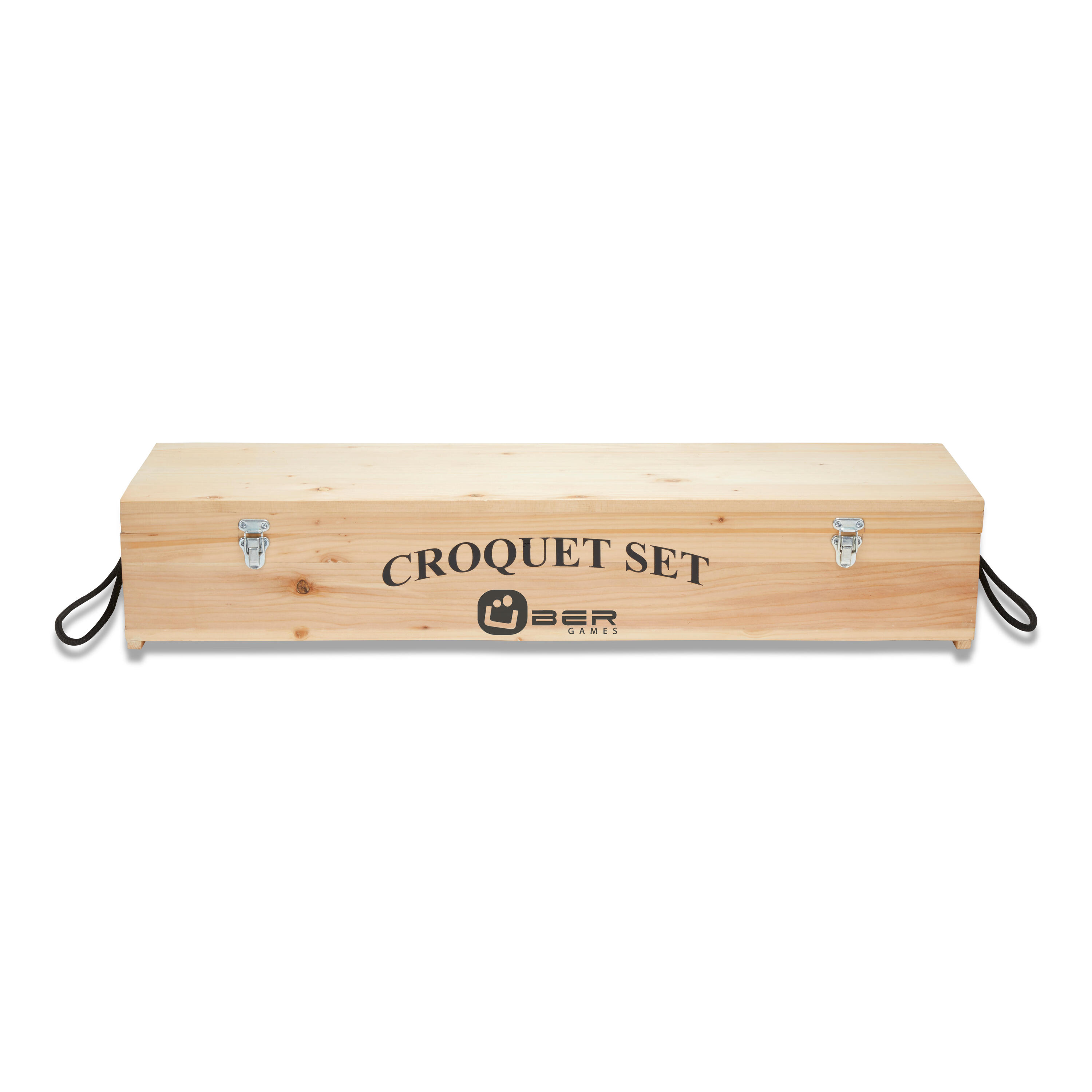 Garden Croquet Set 4 Player, with Wooden Box 3/5