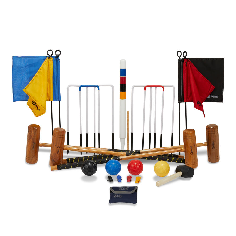 Pro Croquet Set 4 Player, with Wooden Box 2/5