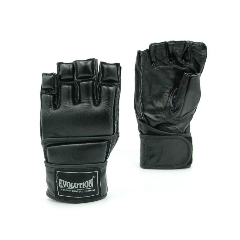 Rękawice skórzane MMA Evolution Black Pro