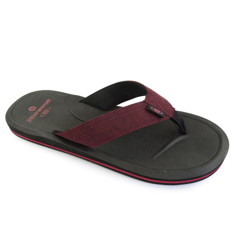 Chanclas Playa Hombre Brasileras Dedo Negro suela goma Antideslizante