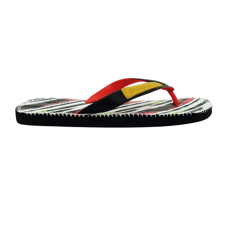 Brasileras unisex teenslippers in rood met rubberen zolen