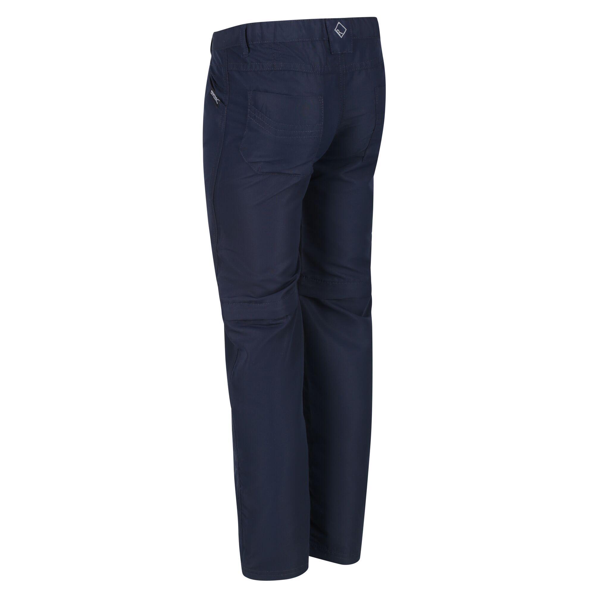 Sorcer II Kids Walking Zip-Off Trousers - Navy 7/7