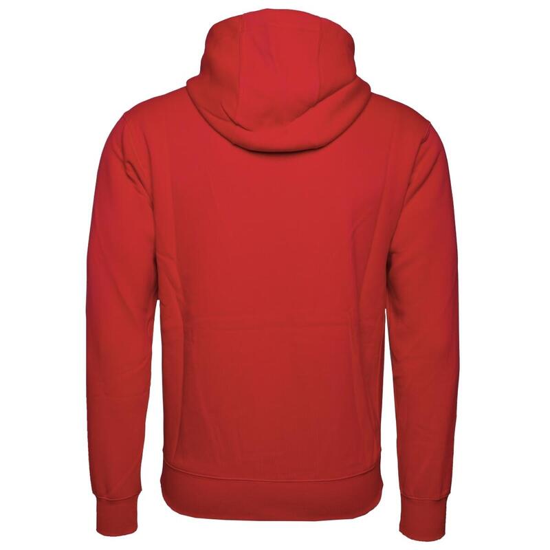 Felpa con cappuccio full zip uomo nike rosso