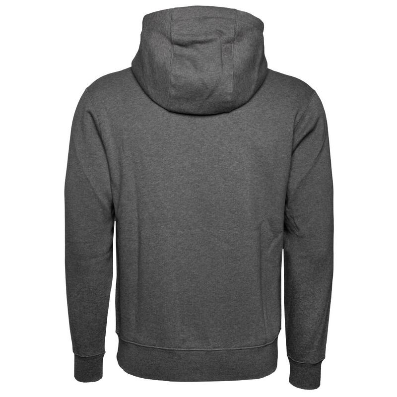 Felpa con cappuccio full zip uomo nike grigio