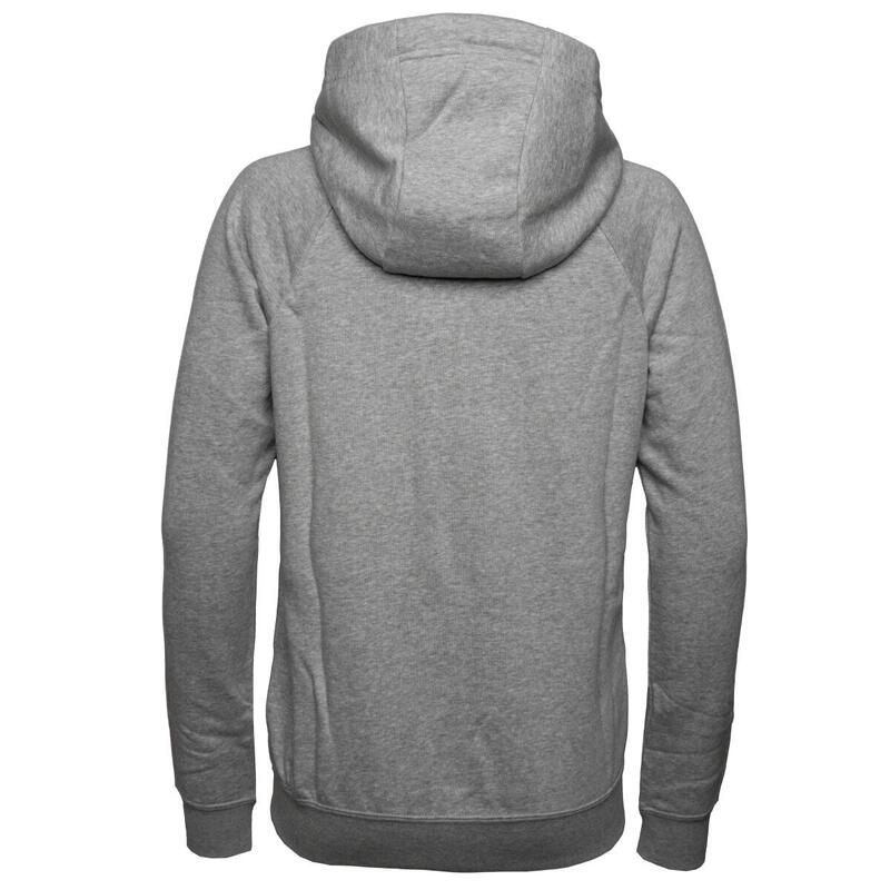 Felpa con cappuccio full zip donna nike grigio