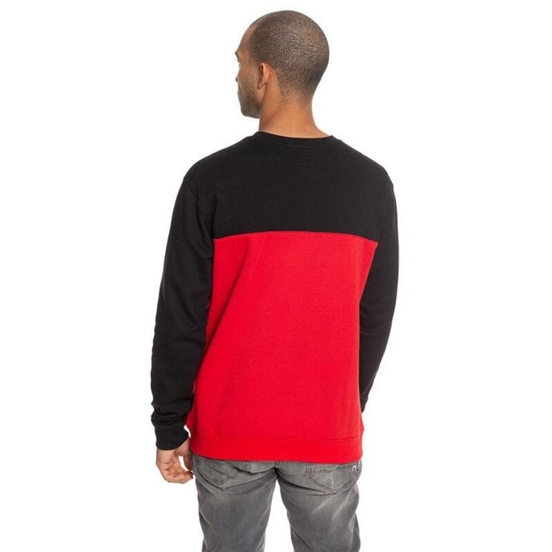 Bluza barbati Dc Shoes Rebel Crew Block 3 Red/black, Rosu