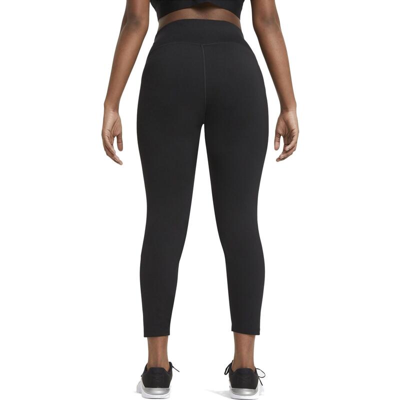 Leggings Nike One MR Tight 2.0, Zwart, Dames