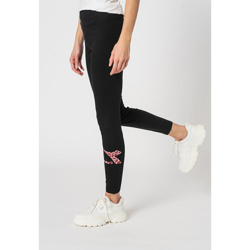 Polainas Diadora Leggings Lush, Negro, Mujer