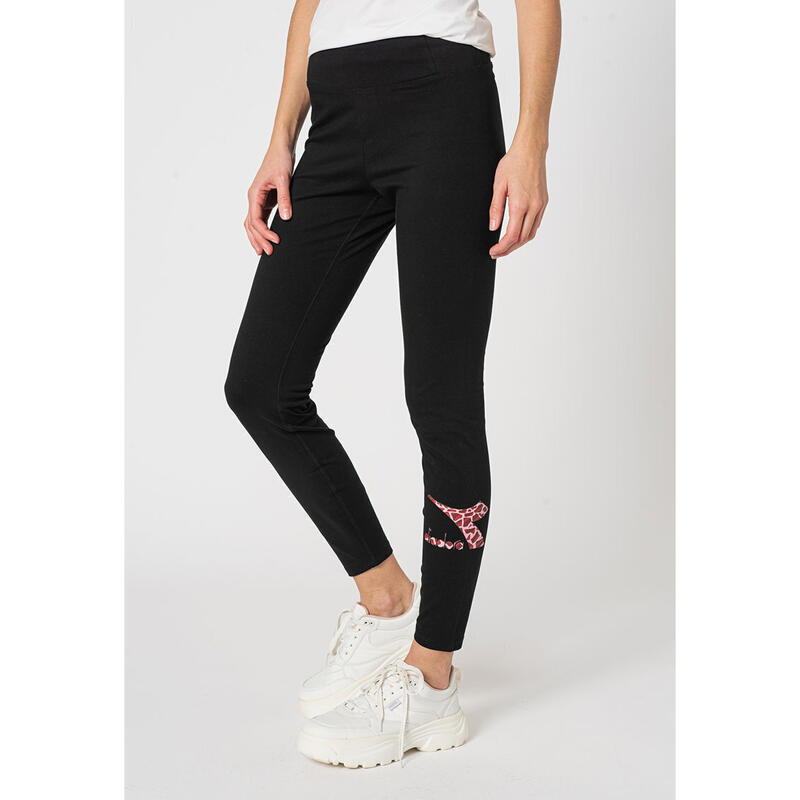 Polainas Diadora Leggings Lush, Negro, Mujer