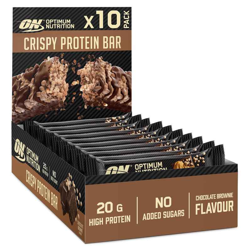 Protein Crisp Bar - Box (10X65g) Schokolade 10 Riegel (650 Gramm)
