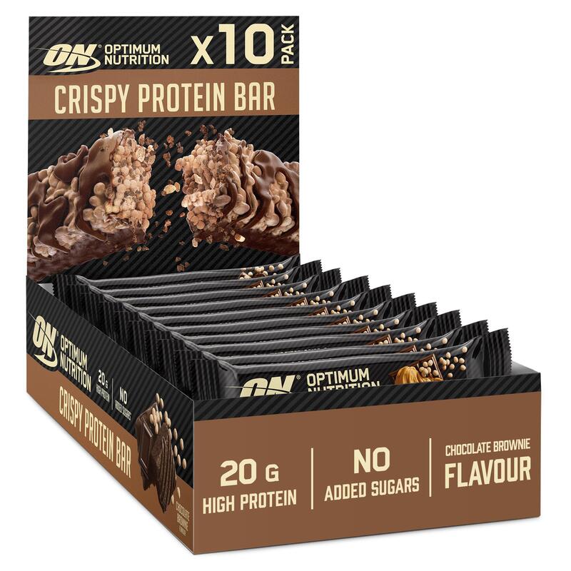 Protein Crisp Bar - Barres Proteinees - Chocolat - 10 Barres Proteinees (650 gr)