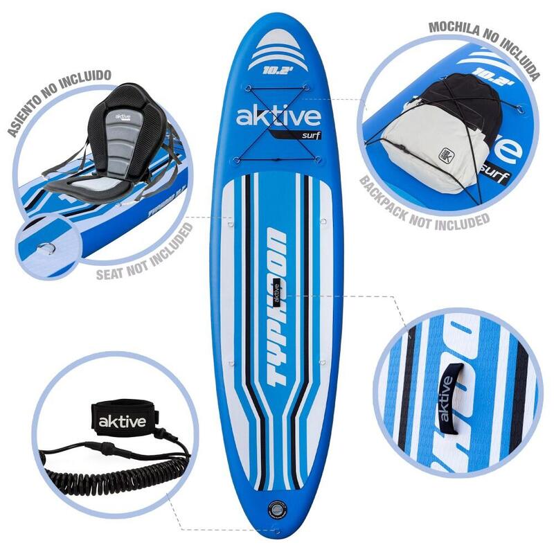 Planche de surf à pagaie gonflable niveau avancé 10.2'' Aktive