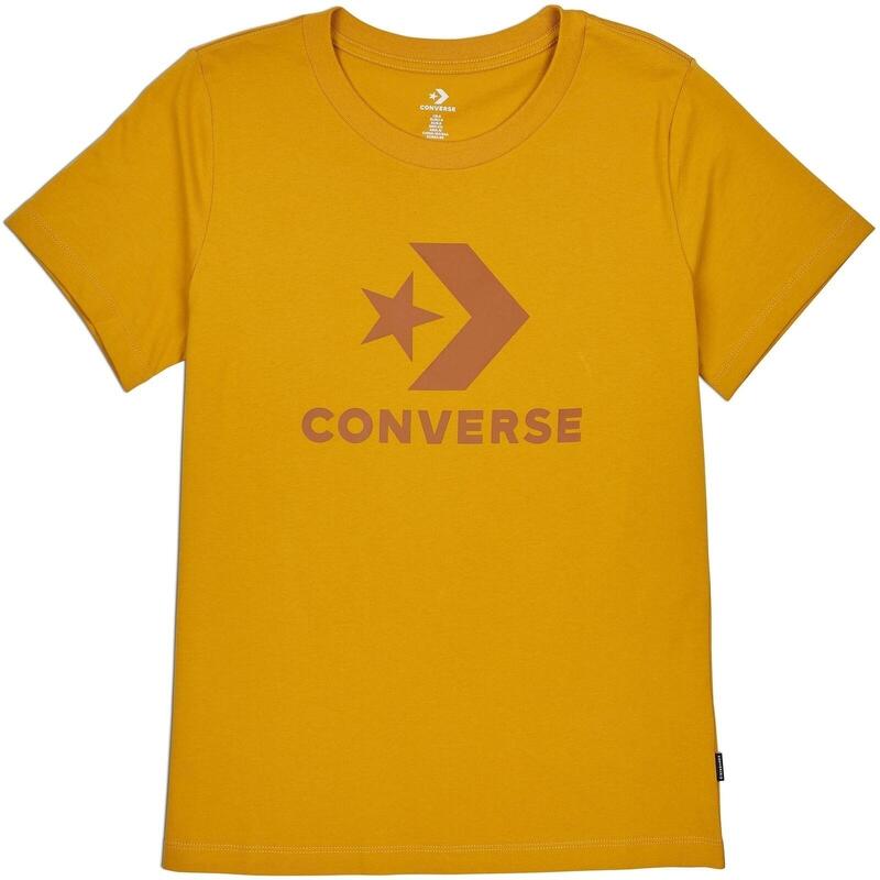 Tricou femei Converse Center Front Logo, Maro
