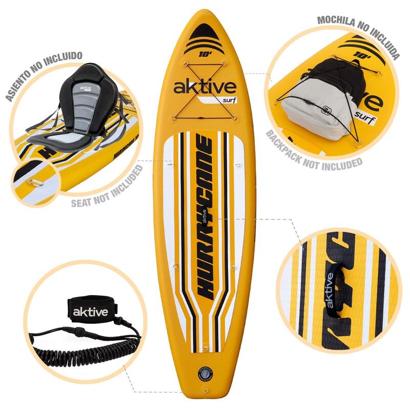 Prancha de paddle Insuflável de nível avançado 10'' Aktive