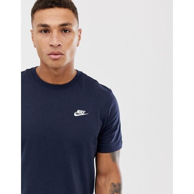 T-Shirt Nike Club Tee, Azul, Homens