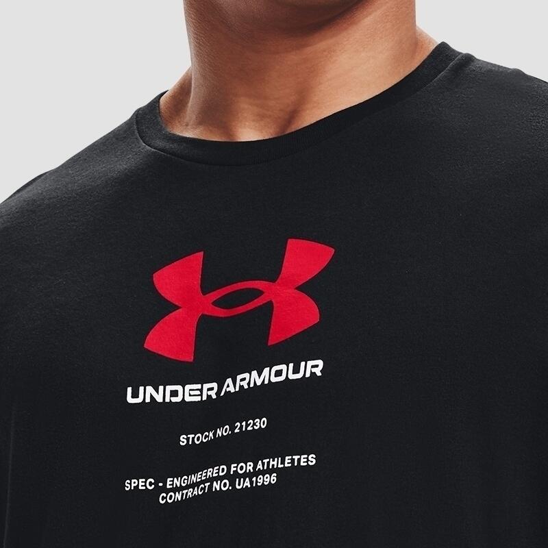 Camiseta de manga corta Under Armour Fall Engineered Symbol, Negro, Hombres