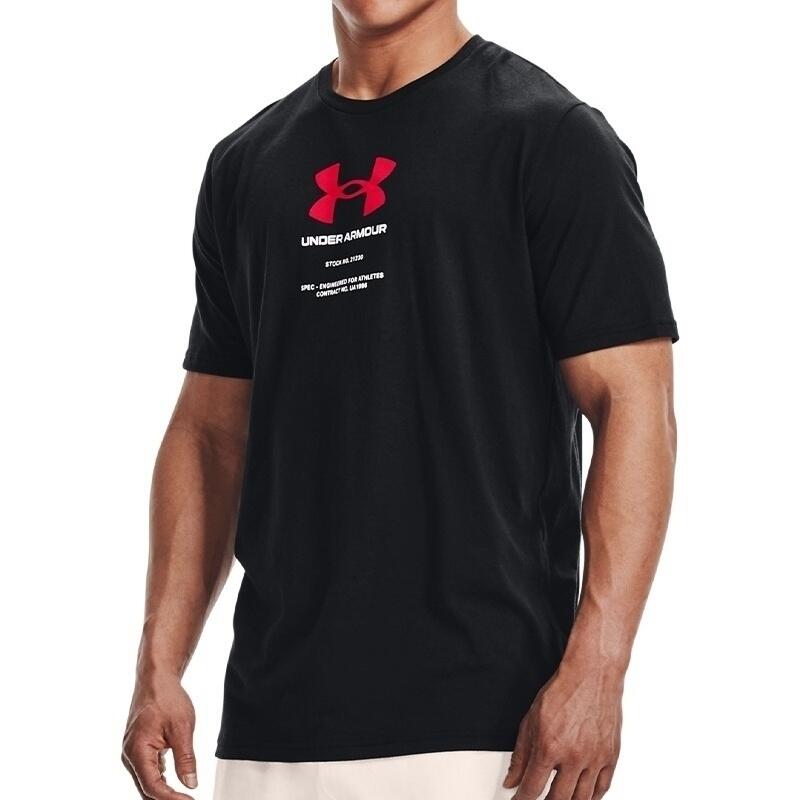 Camiseta de manga corta Under Armour Fall Engineered Symbol, Negro, Hombres