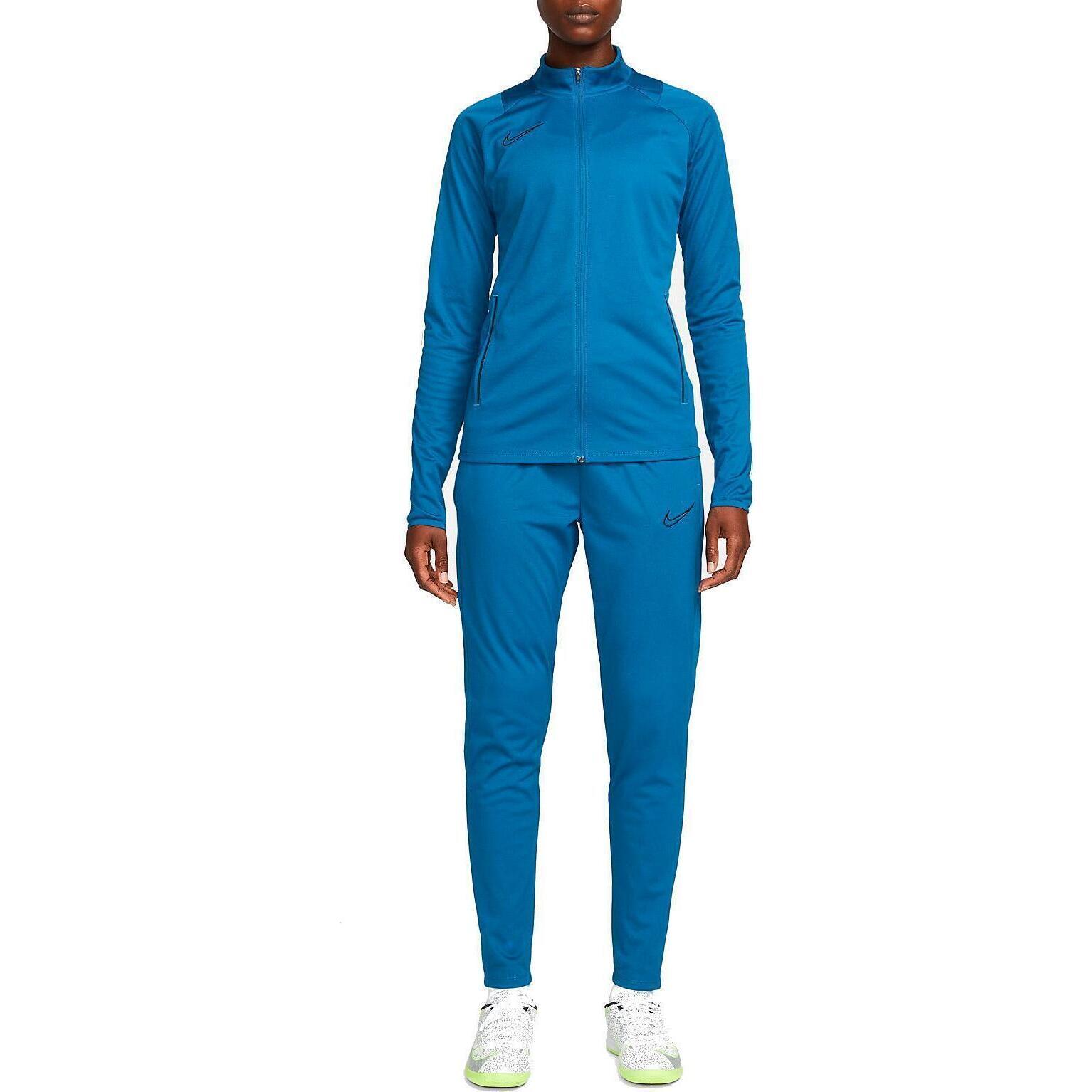 nike blue polyester lycra tracksuit