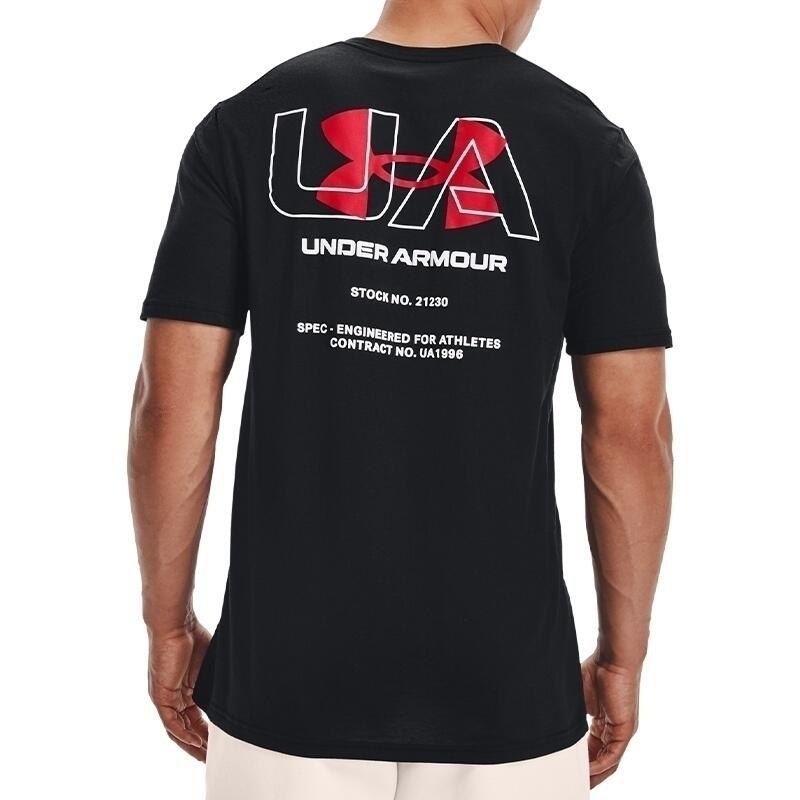 Camiseta de manga corta Under Armour Fall Engineered Symbol, Negro, Hombres