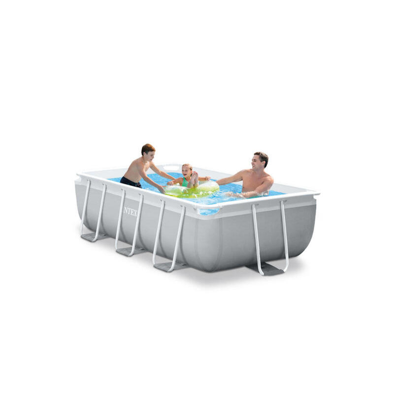 Pool - Intex - Prism Frame - Pool mit Filterpumpe und Badeleiter - 300x175x80 cm