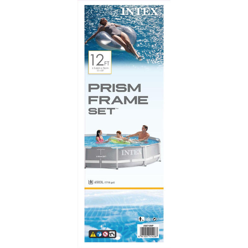 Intex Piscine Prism Frame 366x76 cm - Forfait Piscine