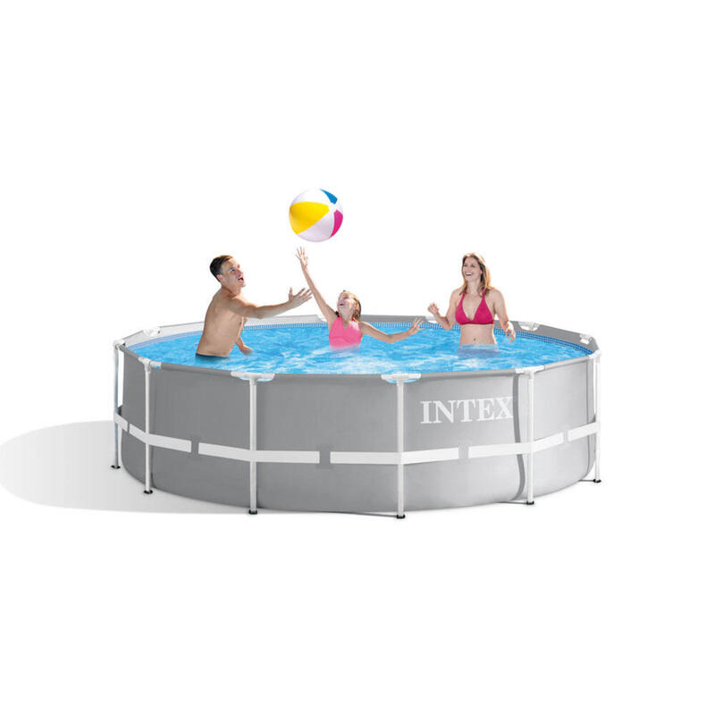 Intex - Prism Frame - Piscine en Piscinetrap - 366x99 cm - Ronde