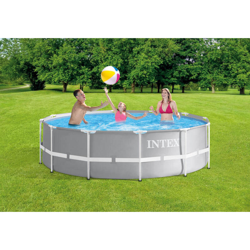 Pool - Intex - Prism Frame - Pool mit Filterpumpe und Badeleiter - 366x99 cm